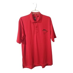 Men’s Willow Pointe Red Daniel Pitino Classic Golf Shirt – Signed by Rick Pitino